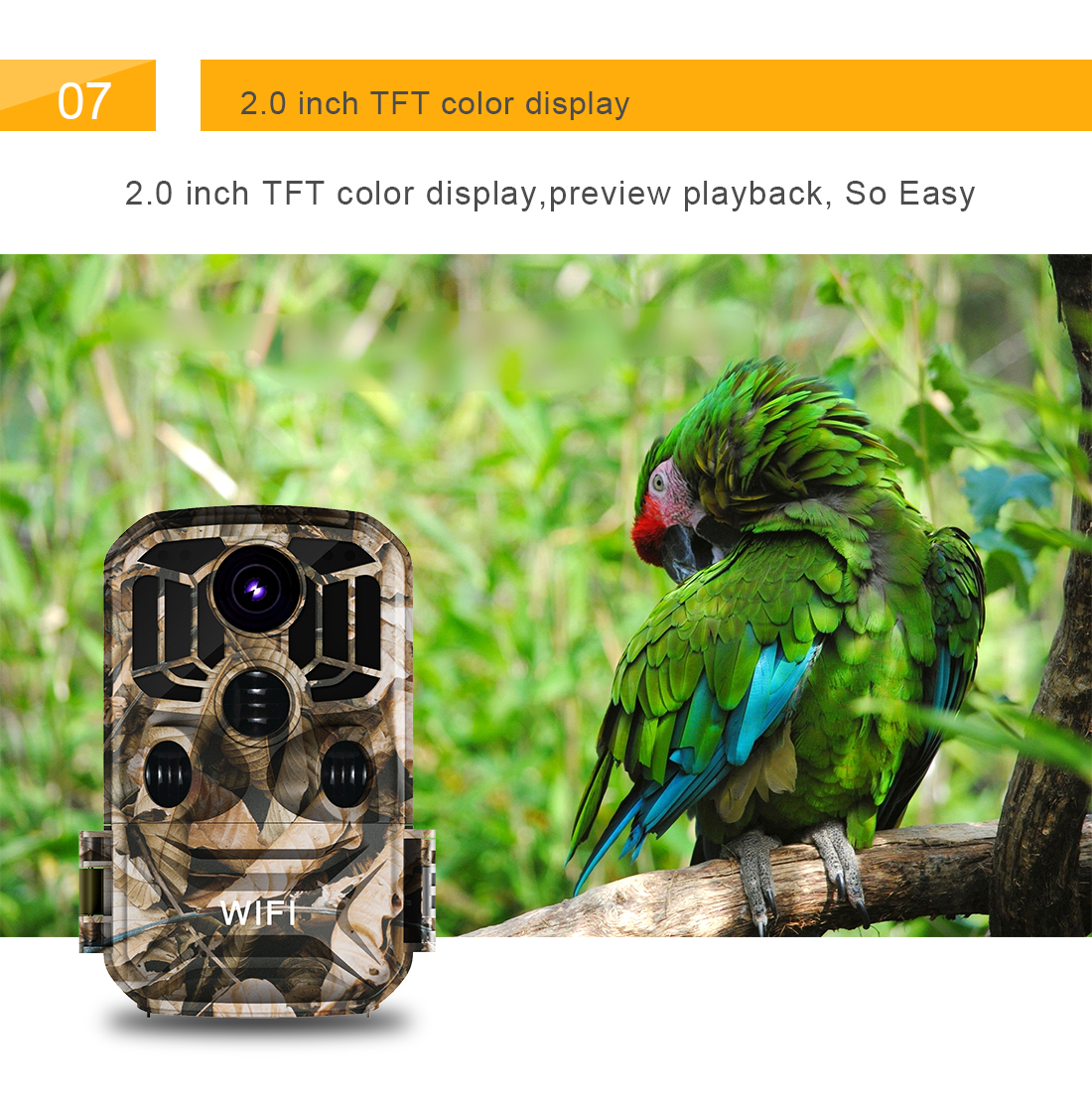 HD 24 million WiFi infrared night vision 1080P hunting camera hunting camera